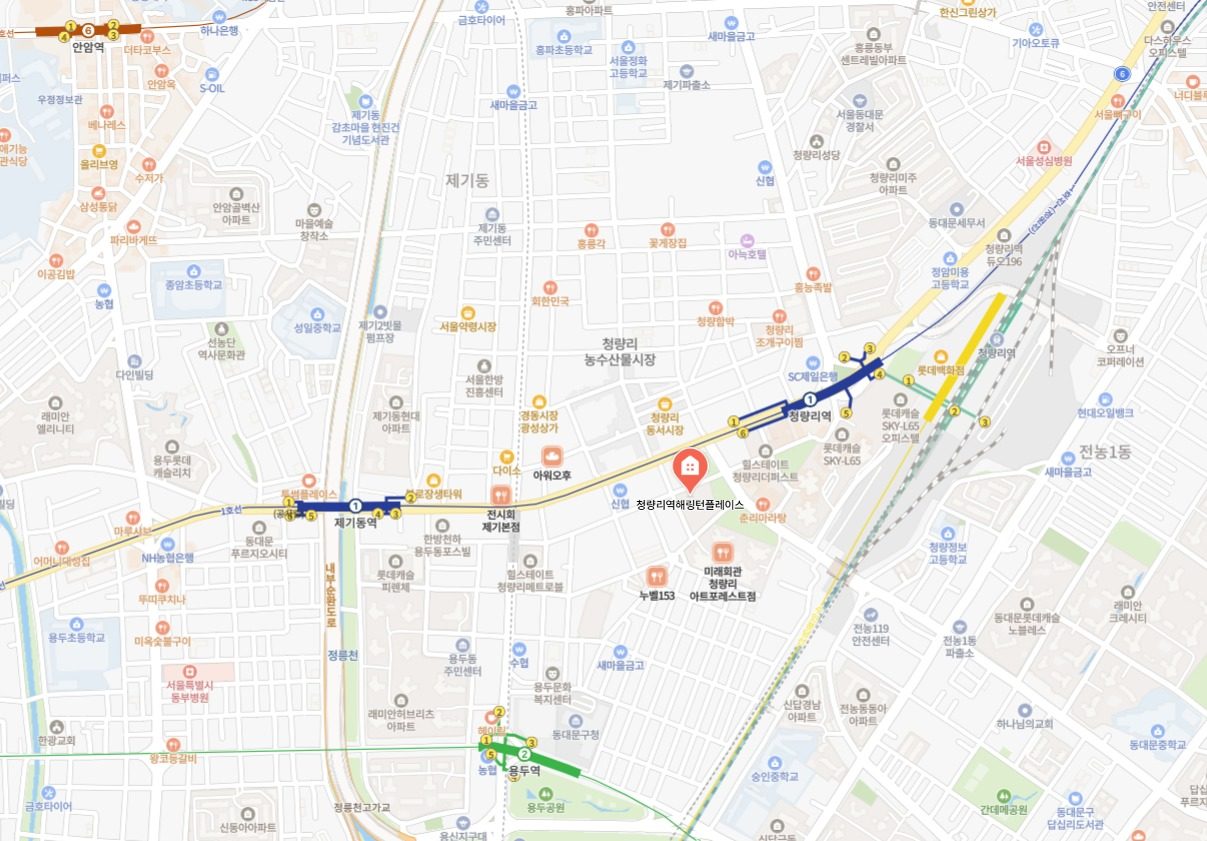 해링턴오피스텔 원거리 위치도